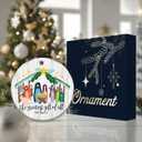 2 x Nativity Ornament 2025, Religious Ornament 2025  White Elephant Gift, The Greatest Gift of All with Matthew 1:21  Baby Jesus Holiday Dcor & Faith Keepsake
