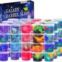 48 Packs Galaxy Slime, Party Favor for Kids Girls & Boys, Adults, Non Sticky, Stress & Anxiety Relief, Wet, Super Soft Sludge Toy,Easter Basket Stuffers