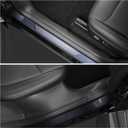 LUCKEASY 17PCS Interior Suits for Tesla Model Y Juniper 2025+ Front & Rear Door Threshold Protector | Center Console Anti-Kick Pad | Tailgate Mat & Bumper Guard | Rear Trunk Side Protective Cover