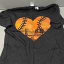 US State San Francisco Baseball Vintage Heart T-Shirt