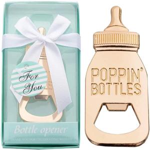 24Pack Poppin Bottle Openers for Baby Shower Favors Boy Baby Shower Return Gifts Decorations and Blue Souvenirs