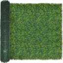 ODTORY Artificial Boxwood Roll Panels: 5FT X 10FT (50 sqft) UV-Anti Artificial Ivy Privacy Fence Wall Screen for Indoor Outdoor Green Grass Wall Decor & Ivy Fence Covering Privacy
