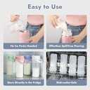HEYTRIP Portable Breastmilk Cooler - 20oz Stainless Steel Milk Chiller Bottle for Travel & Work | Reusable Breastmilk Storage Container, 36+ Hour Cooling, TSA Approved | Violet Aurora