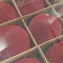 Senjie 3.15inch Burgundy Velvet Christmas Ornaments Balls Flocked Christmas Tree 12PCS Plastic Balls Xmas Hanging Ornaments Decoration Red