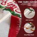 Christmas Rectangle Table Cloth,100% Waterproof Tablecloth,Christmas Decorations for Home, Vinyl Tablecloth Plastic Table Cover for PartyPicnic,Dining,Outdoor 54" x 84",Christmas Trees