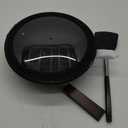 Carbon Steel Wok - Including Glass Cover and Silicone Spatula, 13-Inch Woks & Stir-Fry Pans for Induction, Electric, Gas Stoves