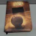 Basketball Card Binder 4 Pocket - Holds Up to 400 Cards, Zippered Binder with Carry Handle for Basketball Cards Collectors