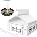 Hooks Plastic Hangers with Cascading Magic Space Saving Collapsible Extenders Closet Storage Rack Organizer for Everyday Use on Shirts, Coats, Pants, Dress, Skirts, Etc. (50 Pack) (White) (9x16)