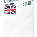 Icona Bay 8x10 Heat-Strengthened Glass Replacement for Picture Frame (8 x 10, 2 Pack), Replacement Glass for 8 by 10 Photo Frame, Semi-Tempered Glass Cover Sheet (Clear)
