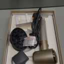 Tideway Hair Dryer Professional High-Speed Ionic Blow Dryer 110,000 RPM, Compact Hair Dryer with Magnetic Diffuser, Fast Drying with Brushless Motor Low Noise Smart Temperature Control-H11 (Gold)