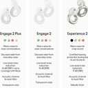 Loop Engage 2 Plus Ear Plugs Everyday Noise Relief with Clear Speech for Social Gatherings, Work, Conversation, Parenting & Sensitivity 16 dB Noise Reduction + Mute for Extra Coverage