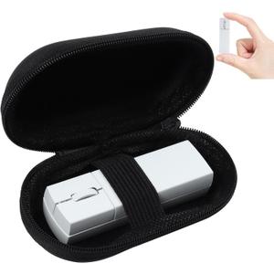 Elec Space Wireless Mini Finger Mouse - Silent Dual-Mode Bluetooth & 2.4GHz, Ergonomic Portable PC Mice with Case, Compatible with MacBook and Chromebook (White)