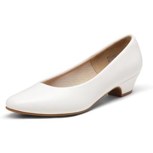 DREAM PAIRS Women's Mila Low Chunky Heel Pump Shoes (6.5)