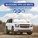 Car Window Shades for Chevrolet Tahoe 2015-2020, Full Car Window Covers for Privacy, Sunshades for Tahoe Front Rear Windshield Side Windows to Block UV and Protect Privacy(8pcs)