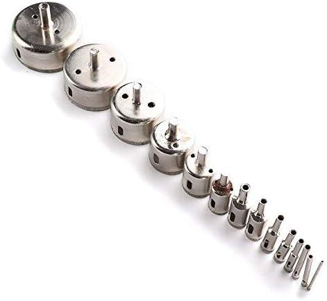 Replacement Part For 15pcs 6-50mm Marble Drill Bit Drill Diamond Hole Saw Tile Ceramic Glass Porcelain