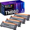 E-Z Ink Compatible TN660 Toner Cartridge Replacement for Brother TN660 TN-660 TN630 High Yield to Use with HL-L2300D HL-L2380DW HL-L2320D DCP-L2540DW HL-L2340DW HL-L2360DW MFC-L2720DW (Black, 4 Pack) (12.24 x 10.28 x 5.2 inches)