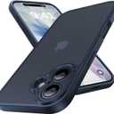 for iPhone 17 Case, [Ribbed Non-Slip Sides] [Military-Grade Drop Protection] [Full Camera Protection] Anti-Yellow Soft-Touch Shockproof Slim Phone Case for iPhone 17, Navyblue