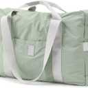 VanFn Foldable Travel Duffel Bag, Sports Duffels Gym Bag, Rainproof Nylon Totes, Sports Shoulder Handbag, Lightweight Duffle Bags For Women & Men, Outdoor Weekend Bag, P.Travel Series (Matte Green)