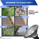 Heavy-Duty Steel Trimmer Head Universal Fit Wire Brush for Weed & Rust Removal Compatible with Stihl, Echo, Husqvarna