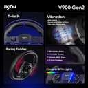 PXN Gaming Steering Wheel - 270/900 V900 GEN2 Sim Racing Wheel with Pedals Paddle Shifter - for Xbox One,Series S|X, PC, PS4, Switch