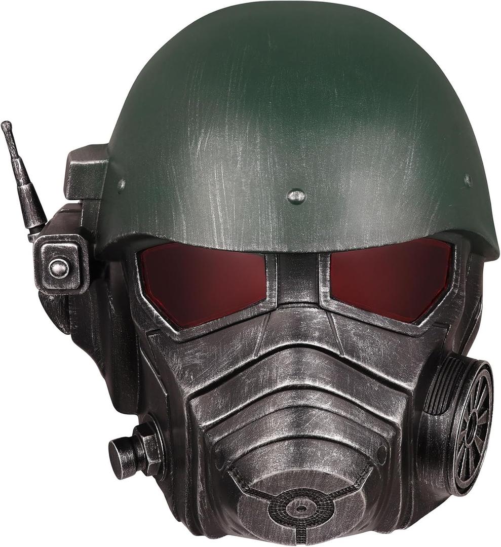Ranger Helmet Fall Power Armor Helmet Cosplay Deluxe Halloween Mask Collectible Prop (Black)