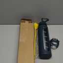 chunmo 32 oz Glass Water Bottle with 2 Lids-Handle Spout Lid & Straw Lid, 1 Liter Motivational Borosilicate Water Bottle with Time Marker and Silicone Sleeve,Leakproof-Dark Blue-1 Pack