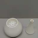 White Bathroom Decor Toilet Brush and Holder Set, Modern Toilet Bowl Brush Household Cleaning Brush for Bathtub