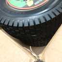 USCaster 13x5.00-6 Tire and Wheel Flat Free Assemblies (2 Pack), 13 x5x6 Solid Rubbe Tires and Wheel for Riding Lawn Mower - With 3/ 4" Bushings (Extra 5/ 8" Bushings) and 3" Centered Hub (Gray)