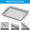Stanbroil Full Size Griddle Insert for Weber Spirit 200 Series Gas Grill, Stainless Steel Flat Top Griddle for Weber Spirit I & II S-210 E-210 E-215 E-220
