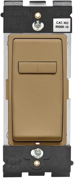 Leviton Renu Dimmer Switch Companion for Multi-Location Dimming, RE00R-WC, Warm Caramel