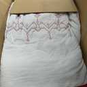 Christmas Queen Size Quilt Set Red-92"x96" Bedspread with 2 Pillow Shams-Exquisite Embroidery Bedding Comforter for All Season-Lightweight Coverlet-Festival Decorations