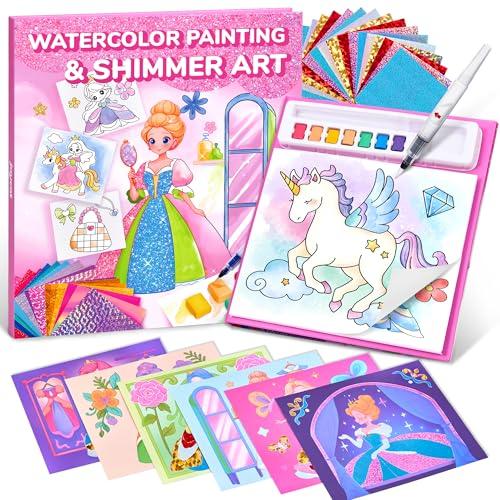 JoyCat Paint with Water Coloring Books, Art & Craft Activity, Princess No Mess Art for Kids Ages 4-8, Craft Kits & Supplies, DIY Creative Activity, Presents for Girls & Boys
