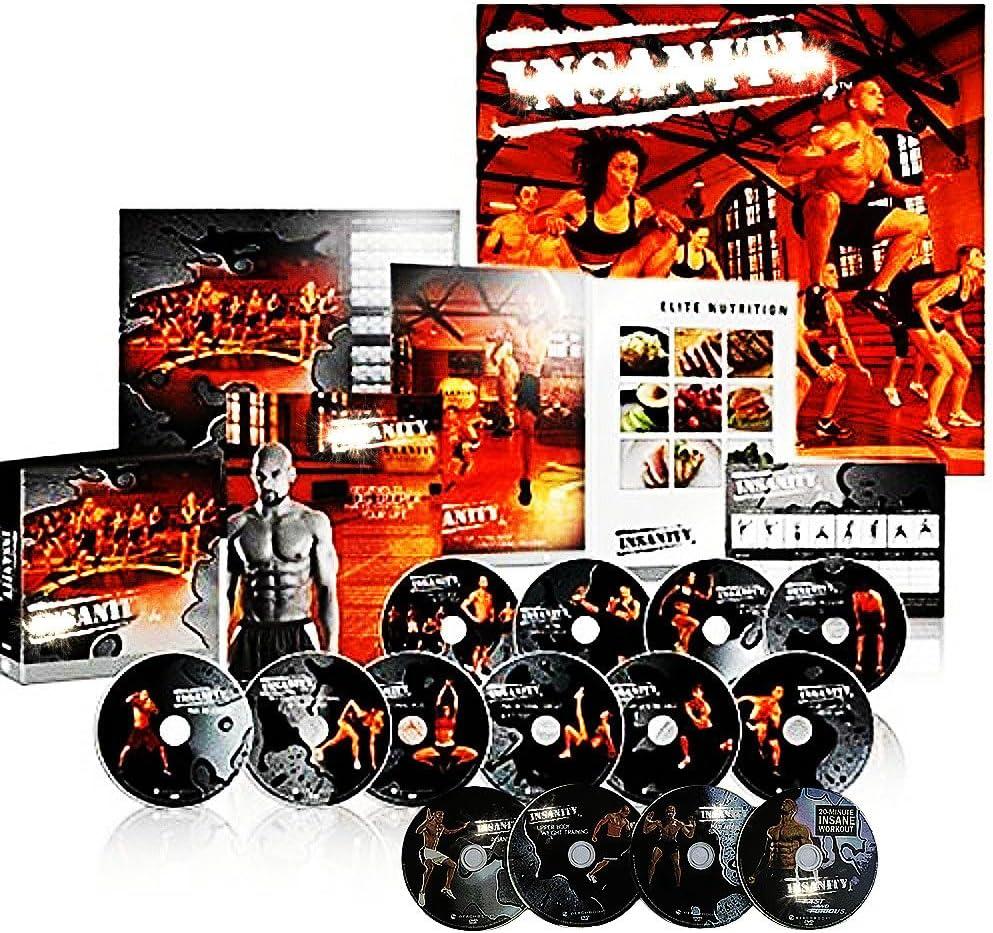 Insanity 60 Day Total Body Conditioning Program Deluxe kit,Include14 DVD Workout Exercise Videos,Fitness Guide, Elite nutrition Program And Exercises Calendar