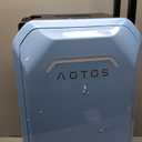AOTOS Smart Rideable luggage-Roller carry-on luggage 22x14x9-TSA, Airline-Approved 22 inch Hardshell,Zipperless Travel Suitcase with Rolling WheelsApp Control -Cabin Suitcase for Airport Travel(Blue)