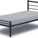 Cottington Lane Cot Fitted Sheet 25 x 75, 100% Brushed Microfiber, 1 PC Cot Size Bottom Sheet Only, Perfect for Narrow Twin, Camp Bunk, Army Cots, Trifold Mattress, Guest Bed Replacement, Light Grey