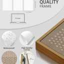 PHOPAGO Boho Mid-Century Modern Framed Wall Art Minimalist Geometric Neutral Wall Decor Bohemain Artwork Farmhouse Kitchen Decor - 11x14in Natural Framed (14L" x 11W" x 3 Pcs Natural)