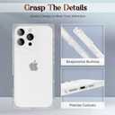 Rectangle Case Compatible for iPhone 12 Pro, Full Camera Protection & Reinforced Corners TPU Cushion Clear Cover, Shockproof Silicone Phone Case for Women Girls (iPhone 12 Pro, Clear)