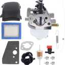 Cnfaner 14 853 49-s Carburetor - 14 096 133-S Air Filter Cover for Kohler 14 853 36-S 14 853 21-S XT650 XT675 XT149 6.75 149CC Courage XT6 XT7 Engine with Fuel Filter 14-083-22-s Air Filter Line Kit