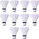 Gold Series Feather Shuttlecock (Pack of 10) | Durable Badminton Birdies for Training & Match Play