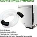 WPW10545278 Dishwasher Drain Loop Hose With Check Valve Compatible With Whirlpool, Replacement W10137608 W10193583 W10195750 W10418848 W10418849 W10481093 W10545278 W10688890 WPW10545278VP 3527803