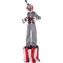 Haunted Hill Farm 6-ft Freestanding Motion Activated Talking Lighted Life-Size Clown Animatronic