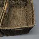 StorageWorks Wicker Storage Basket for Organizing, Medium Seagrass Storage Baskets with Built-in Handles for Pantry, Shelves,2-Pack