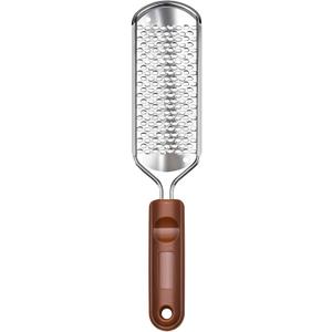 Foot Files Foot Scrubber Pedicure, Stainless Steel Callus Remover for Feet, Professional Foot Grater Rasp Scraper to Hard Skin Corns for Dry and Wet Fee