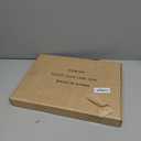 OWLKELA 13.3"x17.7" inch Bulletin Board with Linen, White Wood Style Frame, with 10 Pushpins, Linen Cork Board, Ideal for School, Home & Office