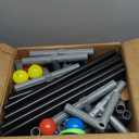 Baby Playpen with Mat, 50x50 Inch Play Pen, Playpen for Babies and Toddlers, Baby Playard for Indoor & Outdoor Active Center Game Fence, with Skin-Friendly Fabric and Soft Breathable Mesh (Grey)