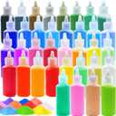 Guuozzli 36 PCS Art Sand Kit, DIY Scenic Sand Painting & Wedding Decoration Bottles