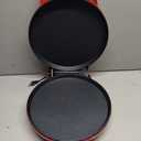 DASH 8 Express Electric Round Griddle for for Pancakes, Cookies, Burgers, Quesadillas, Eggs & other on the go Breakfast, Lunch & Snacks - Red