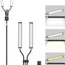 Lash Light Adjustable Height Dual Arms 30W LED Esthetician Flat Base Lamp