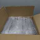 6 Pack Plastic Food Pan with Lid 1/2 Size 4 Inch Deep Restaurant Clear Food Storage Containers Polycarbonate Commercial Hotel Pans for Fruits Vegetables Beans Corns (6 PCS, 4'' Deep)