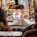 2 x 67 Funny Christmas Ornament  67 Meme Black Santa Says Six Seven Acrylic Ornament, Teen Slang Meme Xmas Tree Decor, Viral Gift for Gen Z Teen Boys Girls